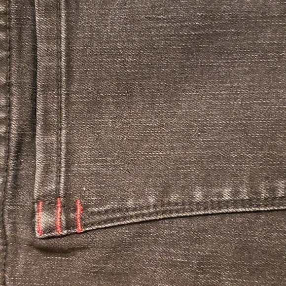 Urban Outfitters BDG Twig Ankle Black Washed Jeans Embroidered Boho Size 28/29 - Picture 4 of 6